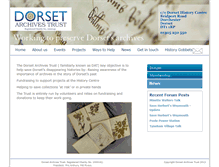 Tablet Screenshot of dorsetarchivestrust.org